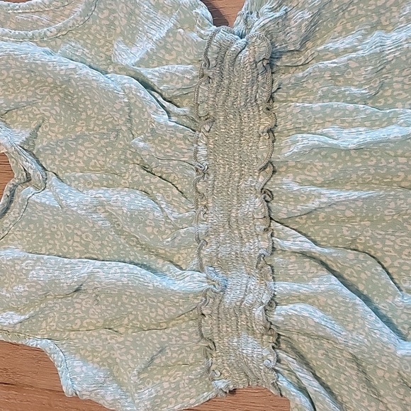 Vine And Love Green And White Dress Size Small - Picture 3 of 4